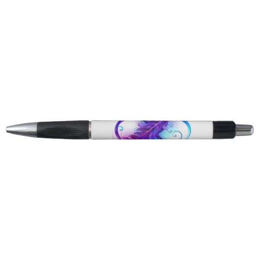 Stylo Infinity with purple feather (Devant)