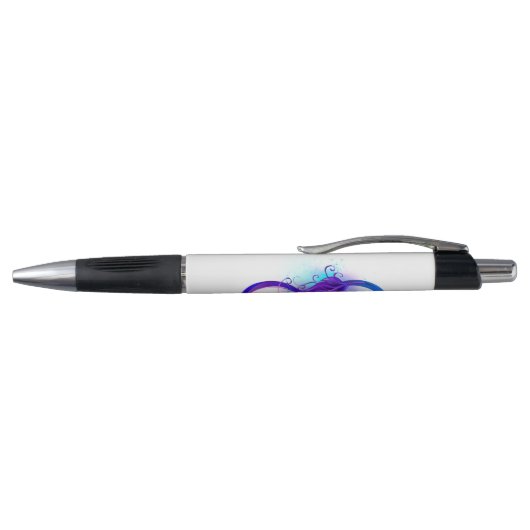 Stylo Infinity with purple feather (Haut)