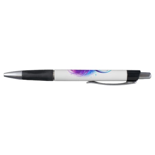 Stylo Infinity with purple feather (Bas)