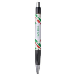 Stylo Italie - Drapeau italien - Personnalisation verte