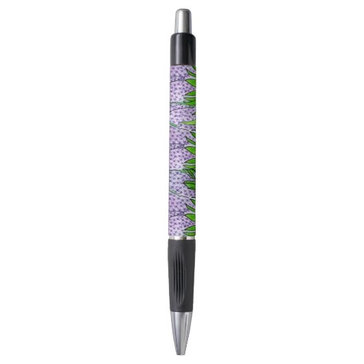 Stylo Jacinthes violettes dans un pot (Devant (Vertical))
