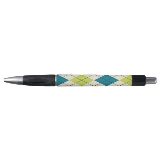 Stylo Jacquard bleu et vert (Devant)