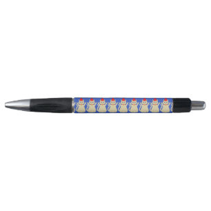 Stylo Joli chat de Noël à motifs