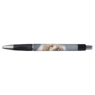 Stylo Joli lapin blanc et brun flamand