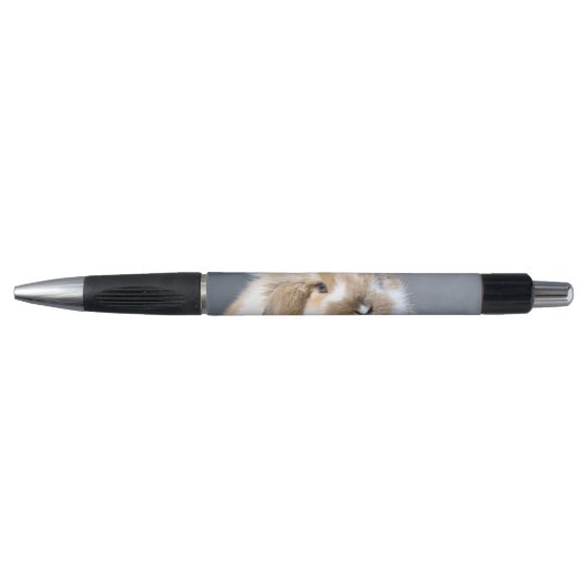 Stylo Joli lapin blanc et brun flamand (Devant)