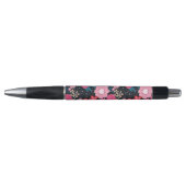 Stylo Joli rose giral Floral Silver Dots Gris design (Devant)