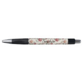 Stylo Jolie Florale Crème Rouge Chic (Devant)