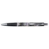 Stylo Jolies Fleurs Blanches Violettes (Dos)