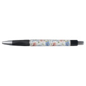 Stylo Jolies Fleurs Bleues Rouges (Devant)