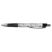Stylo Jolies Fleurs Bleues Rouges (Bas)