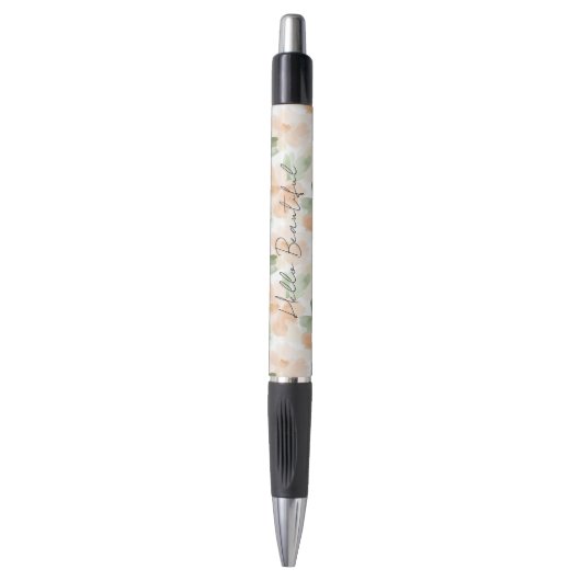 Stylo Jolies Fleurs de Pêche (Devant (Vertical))