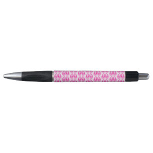 Stylo Jolis pieds de lapin bébé fille rose motif de Pâqu