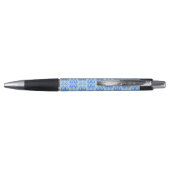 Stylo Jolis pieds de lapin bleu bébé garçon motif de Pâq (Dos)