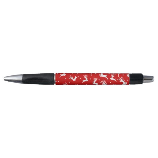Stylo Joyeux Noël Rénes Rouges (Devant)