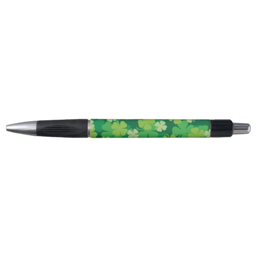 Stylo Joyeux St. Patrick's Day quatre clovers feuilles B (Devant)