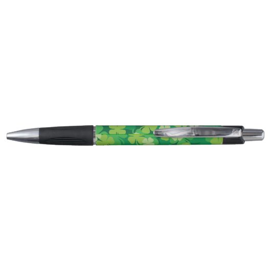 Stylo Joyeux St. Patrick's Day quatre clovers feuilles B (Dos)