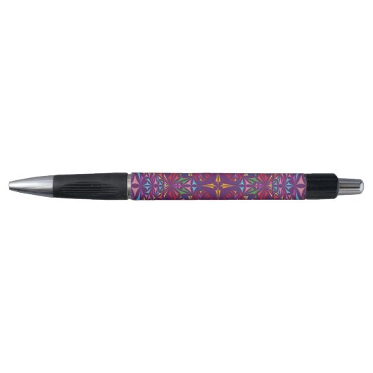 Stylo Kaleidoscope violet Motif orné (Devant)