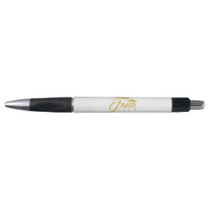 Stylo La foi sur la peur or et blanc