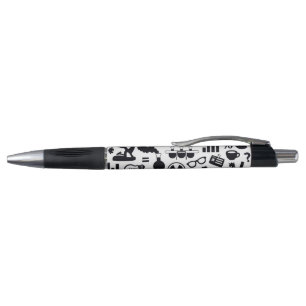 Stylo La Science pour le motif de scientifique (noir et