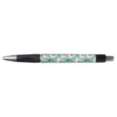 Stylo Lamas mignons sur le motif turquoise (Devant)