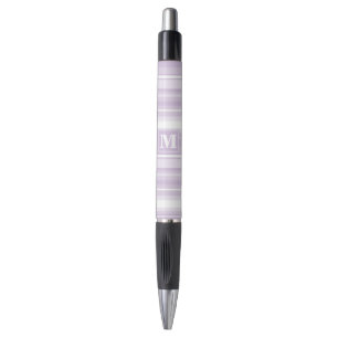 Stylo Landes violettes de chardon monogramme
