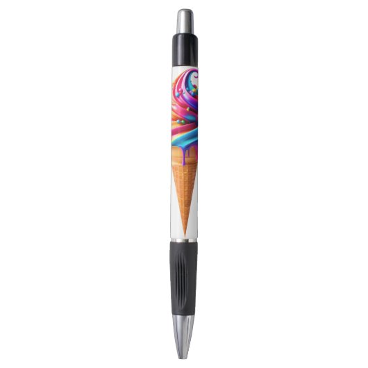 Stylo Le cône de glace classique vibrant de SlipperyJoe' (Devant (Vertical))