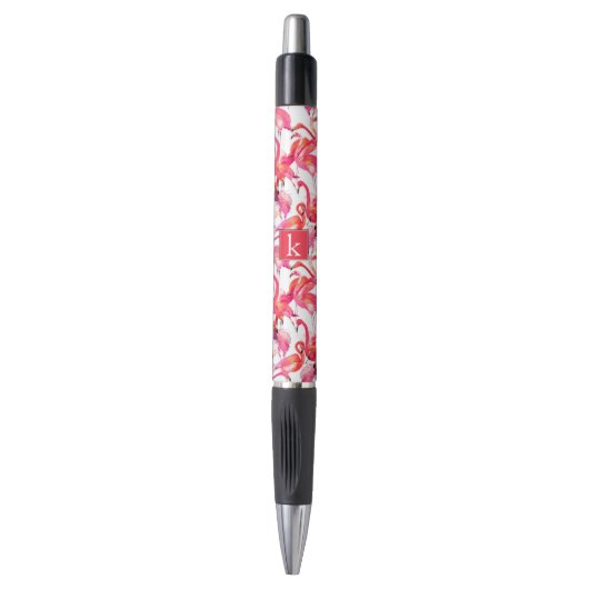 Stylo Le Flamant rose d'aquarelle dans les aquarelles | (Devant (Vertical))