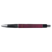 Stylo Leather Look Maroon Pen with Customizable Name (Devant)