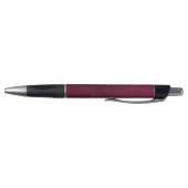 Stylo Leather Look Maroon Pen with Customizable Name (Bas)