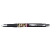 Stylo Leopard Hot rose Bow C'est un Baby shower Safari f (Dos)