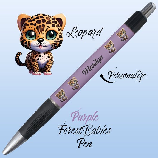 Stylo Leopard, mignonne chatte Whimsical unique chatte v