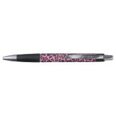 Stylo Léopard noir et rose chaud (Dos)