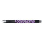 Stylo Leopard Print, Léopard Spots, Purple Leopard (Devant)