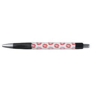 Stylo Lèvres rouges et roses, Motif des lèvres, bâton à