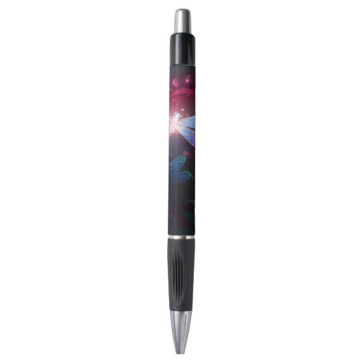 Stylo libellule rouge brillante (Devant (Vertical))