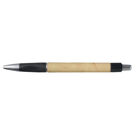 Stylo Lignes d'Or Fluide Art Abstrait de Fond Luxueux (Devant)
