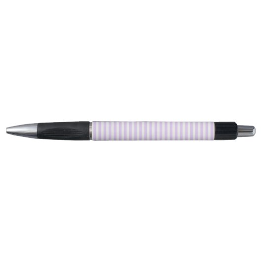 Stylo Lilac purple and white candy stripes (Devant)