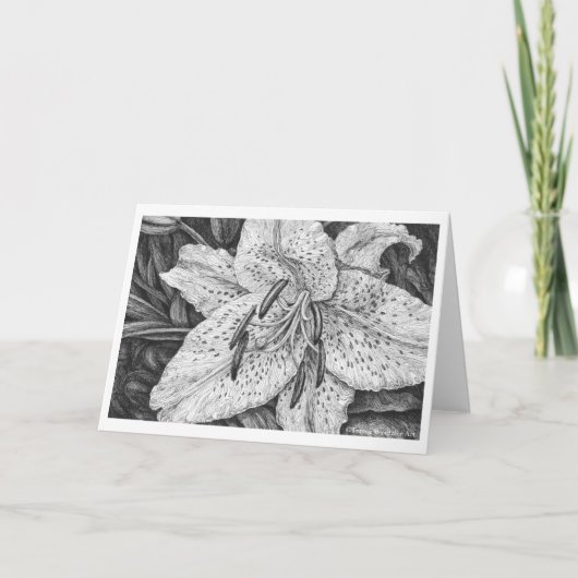 Stylo Lily Tiger et carte de dessin Encre (Devant)