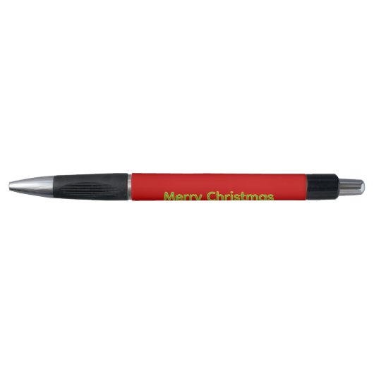 Stylo Liste de Noël rouge (Devant)