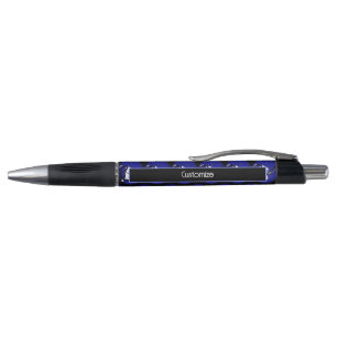 Stylo Livre bleu et plume promotionnel