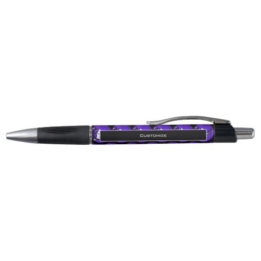 Stylo Livre Violet et plume promotionnelle (Haut)