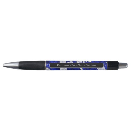 Stylo Livres Bleus Promotionalnels de Fond (Devant)