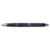 Stylo Logo de la société Navy Blue (Devant)