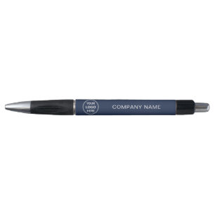 Stylo Logo d'entreprise personnalisé bleu marine