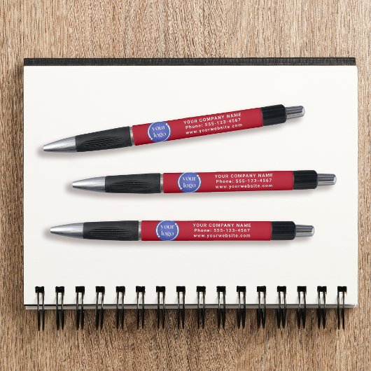 Stylo Logo et Texte Professionnels Simples et Modernes
