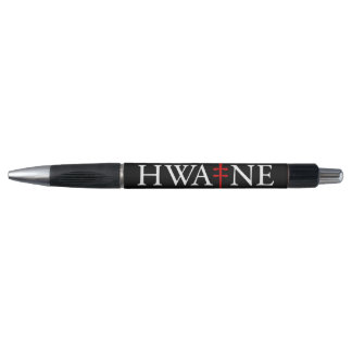 stylo logo HWA-NE pour événements, noir 6/25