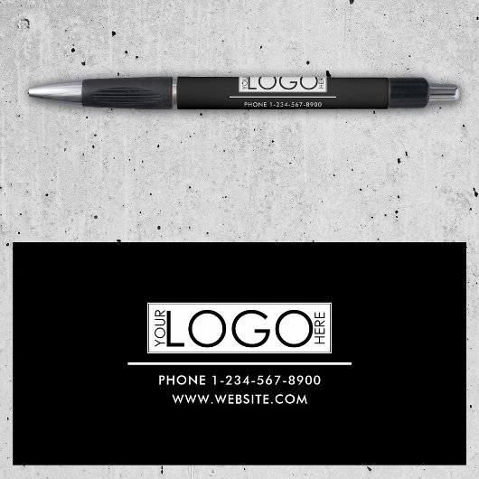 Stylo Logo Professionnel d'Entreprise Coordonnées Simple