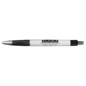 Stylo Logo Professionnel d'Entreprise Coordonnées Simple (Devant)