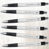 Stylo Logo Simple Avec Site Web Promotionnel Business