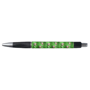 Stylo Loutres de mer de Noël Vagues vertes